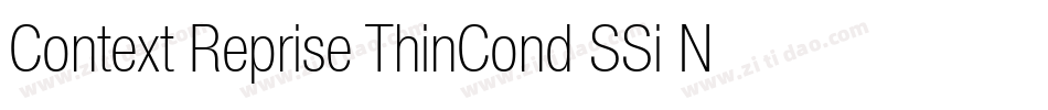 Context Reprise ThinCond SSi Normal字体转换